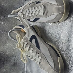 Tretorn Rawlins Retro Suede Women's White/Blue Athletic Shoes Size 8.5 Preowned